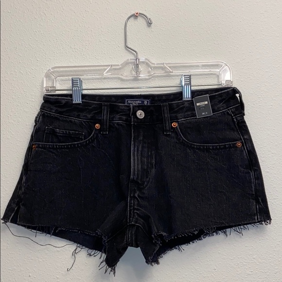Abercrombie & Fitch Pants - Abercrombie & Fitch Black low rise jean shorts